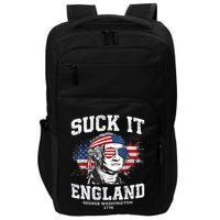 Suck It England Funny 4th Of July George Washington 1776 Impact Tech Backpack