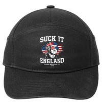 Suck It England Funny 4th Of July George Washington 1776 7-Panel Snapback Hat