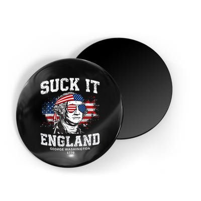 Suck It England Funny 4th Of July George Washington 1776 Magnet