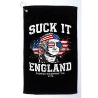 Suck It England Funny 4th Of July George Washington 1776 Golf Towel