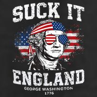 Suck It England Funny 4th Of July George Washington 1776 Golf Towel
