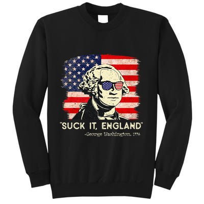 Suck It England Funny 4th of July Funny George Washington Sweatshirt