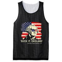 Suck It England Funny 4th of July Funny George Washington Mesh Reversible Basketball Jersey Tank