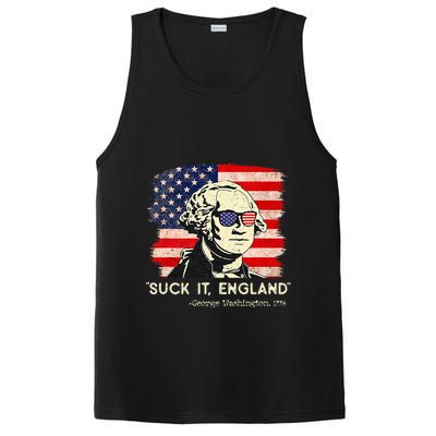 Suck It England Funny 4th of July Funny George Washington PosiCharge Competitor Tank