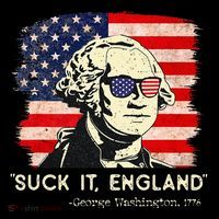 Suck It England Funny 4th of July Funny George Washington Tank Top