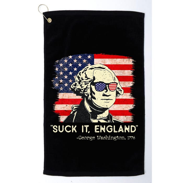 Suck It England Funny 4th of July Funny George Washington Golf Towel