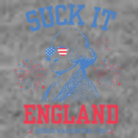 Suck It England Red White & Blue George Washington 4th July Sustainable Beanie