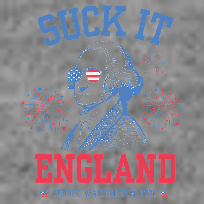 Suck It England Red White & Blue George Washington 4th July Sustainable Beanie