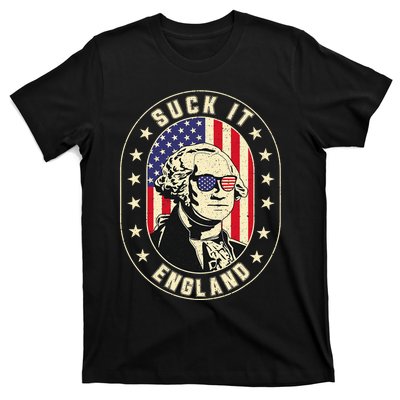 Suck It England George Washington 1776 Usa Funny 4th Of July T-Shirt