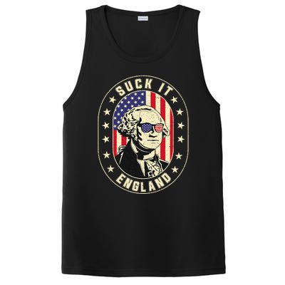 Suck It England George Washington 1776 Usa Funny 4th Of July PosiCharge Competitor Tank