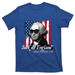 Suck It England Funny George Washington Usa Flag T-Shirt