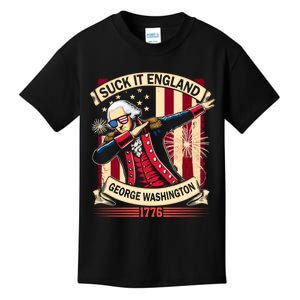 Suck It England Usa Flag 4th Of July Patriotic 2024 Kids T-Shirt