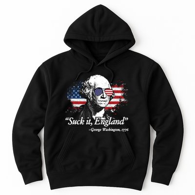 Suck It England Funny 4th Of July George Washington Hoodie