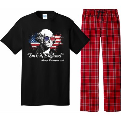 Suck It England Funny 4th Of July George Washington Pajama Set