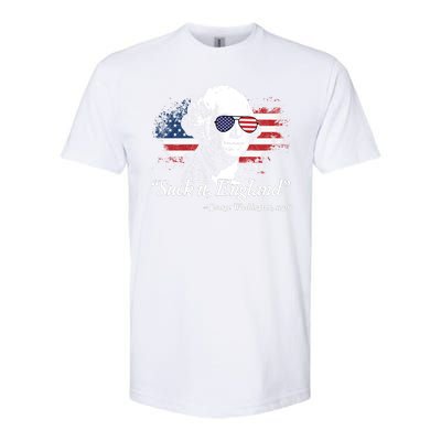 Suck It England Funny 4th Of July George Washington Softstyle® CVC T-Shirt