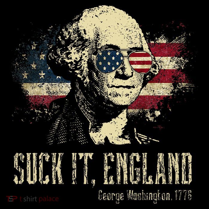 Suck It England Funny George Washington 1776 Usa 7-Panel Snapback Hat