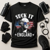 Suck It England Funny 4th Of July George Washington Cooling Performance Crew T-Shirt