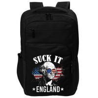 Suck It England Funny 4th Of July George Washington Impact Tech Backpack