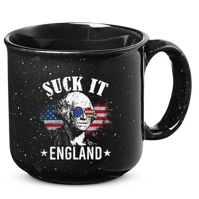 Suck It England Funny 4th Of July George Washington 15oz Campfire Ceramic Mug