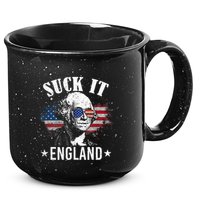 Suck It England Funny 4th Of July George Washington 15oz Campfire Ceramic Mug