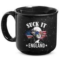 Suck It England Funny 4th Of July George Washington 15oz Campfire Ceramic Mug