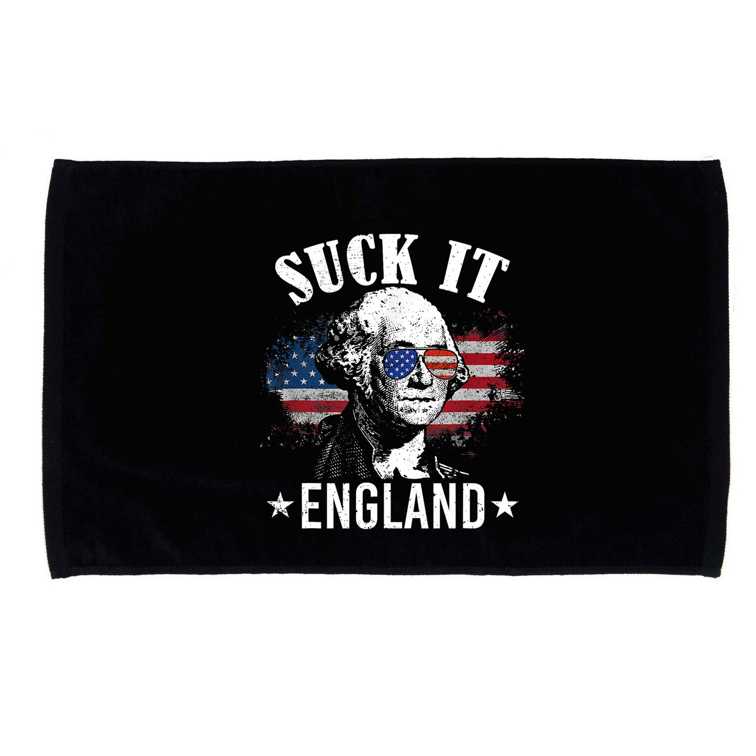 Suck It England Funny 4th Of July George Washington Microfiber Hand Towel