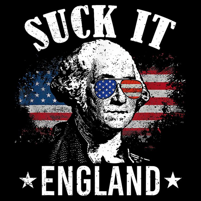 Suck It England Funny 4th Of July George Washington Wool Snapback Cap