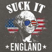 Suck It England Funny 4th Of July George Washington Cotton Canvas Backpack