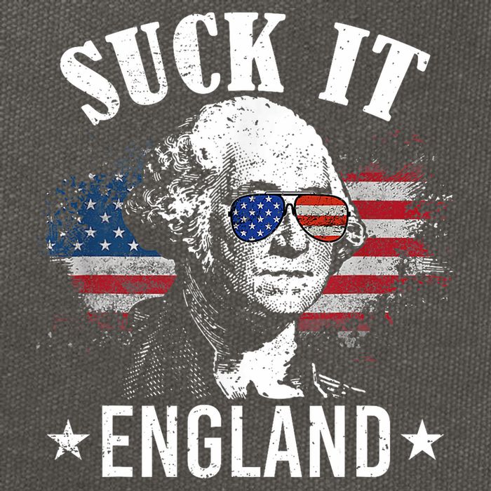 Suck It England Funny 4th Of July George Washington Cotton Canvas Backpack