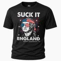 Suck It England Funny 4th July George Washington Cooling Performance Crew T-Shirt