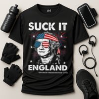 Suck It England Funny 4th July George Washington Cooling Performance Crew T-Shirt