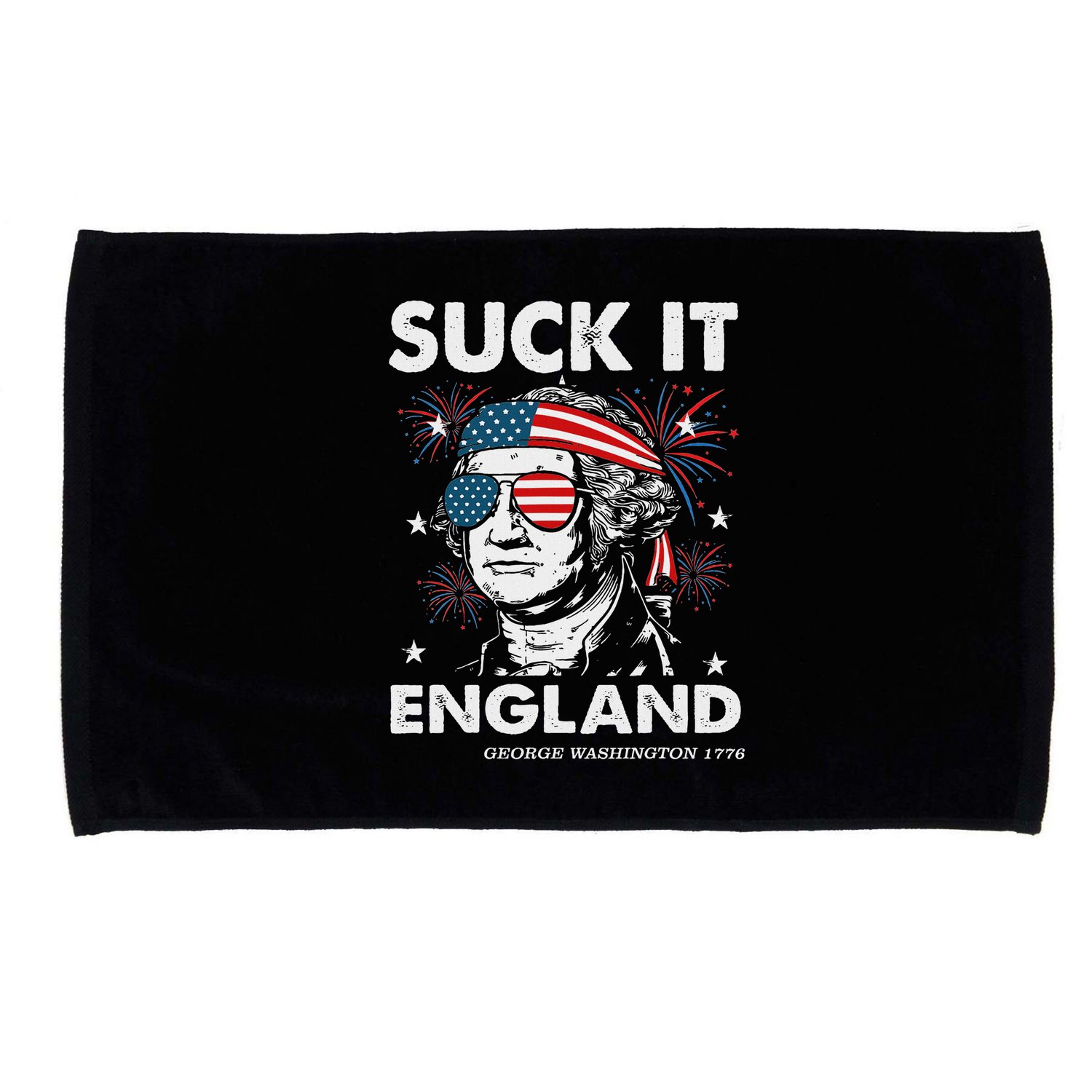 Suck It England Funny 4th July George Washington Microfiber Hand Towel