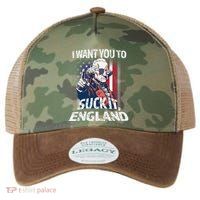 Suck It England Funny George Washington Usa Flag 4th Of July Legacy Tie Dye Trucker Hat