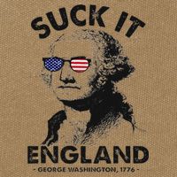 Suck It England Funny 4th Of July George Washington 1776 Cotton Canvas Backpack
