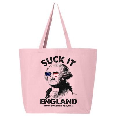 Suck It England Funny 4th Of July George Washington 1776 25L Jumbo Tote