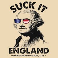 Suck It England Funny 4th Of July George Washington 1776 Drawstring Bag