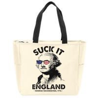 Suck It England Funny 4th Of July George Washington 1776 Zip Tote Bag
