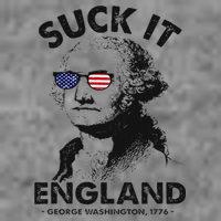 Suck It England Funny 4th Of July George Washington 1776 Hooded Wearable Blanket