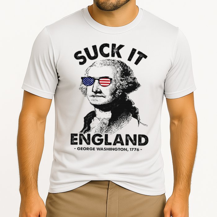 Suck It England Funny 4th Of July George Washington 1776 Performance Shirt