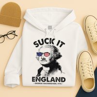 Suck It England Funny 4th Of July George Washington 1776 Hoodie
