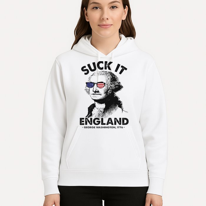 Suck It England Funny 4th Of July George Washington 1776 Hoodie