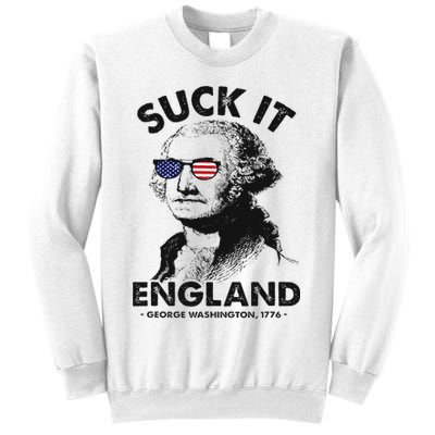 Suck It England Funny 4th Of July George Washington 1776 Sweatshirt