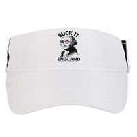 Suck It England Funny 4th Of July George Washington 1776 Adult Drive Performance Visor