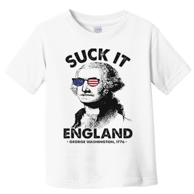 Suck It England Funny 4th Of July George Washington 1776 Toddler T-Shirt