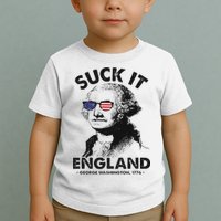 Suck It England Funny 4th Of July George Washington 1776 Toddler T-Shirt
