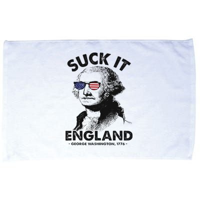 Suck It England Funny 4th Of July George Washington 1776 Microfiber Hand Towel