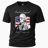 Suck It England Funny George Washington USA Flag 4th of July Cooling Performance Crew T-Shirt