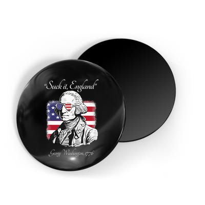Suck It England Funny George Washington USA Flag 4th of July Magnet