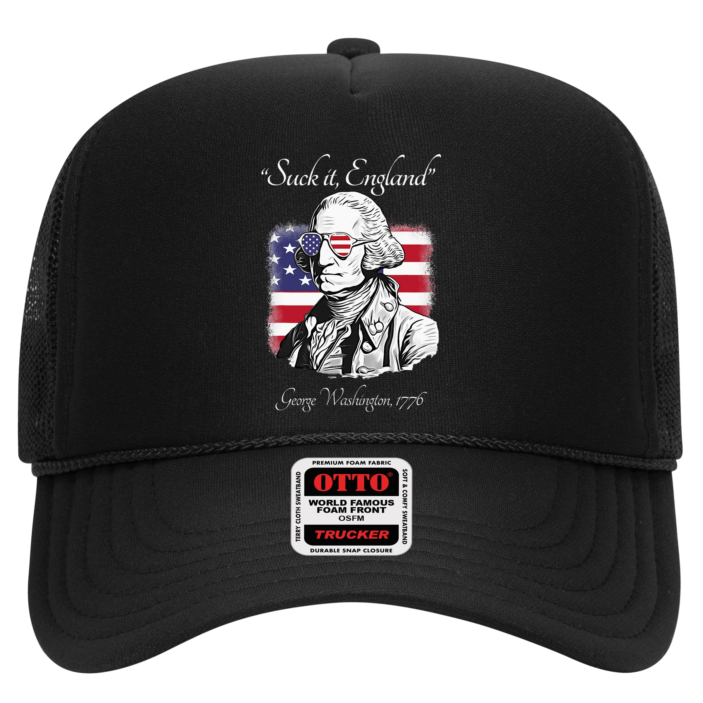 Suck It England Funny George Washington USA Flag 4th of July Hat