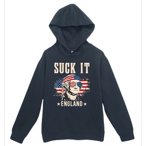 Suck It England Funny 4th Of July George Washington Urban Pullover Hoodie